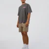 Pressure is Privilege Oversized Tee - Dark Storm Washed-Ultra Fuchsia