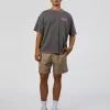 Pressure is Privilege Oversized Tee - Dark Storm Washed-Ultra Fuchsia