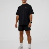 RUN CLUB FLXCotton Tee Oversize - Black-Yellow Fizz