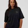RUN CLUB FLXCotton Tee Oversize - Black-Yellow Fizz