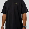 RUN CLUB FLXCotton Tee Oversize - Black-Yellow Fizz