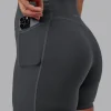 Elixir Ultra High-Rise 6" Short Pockets - Dark Storm