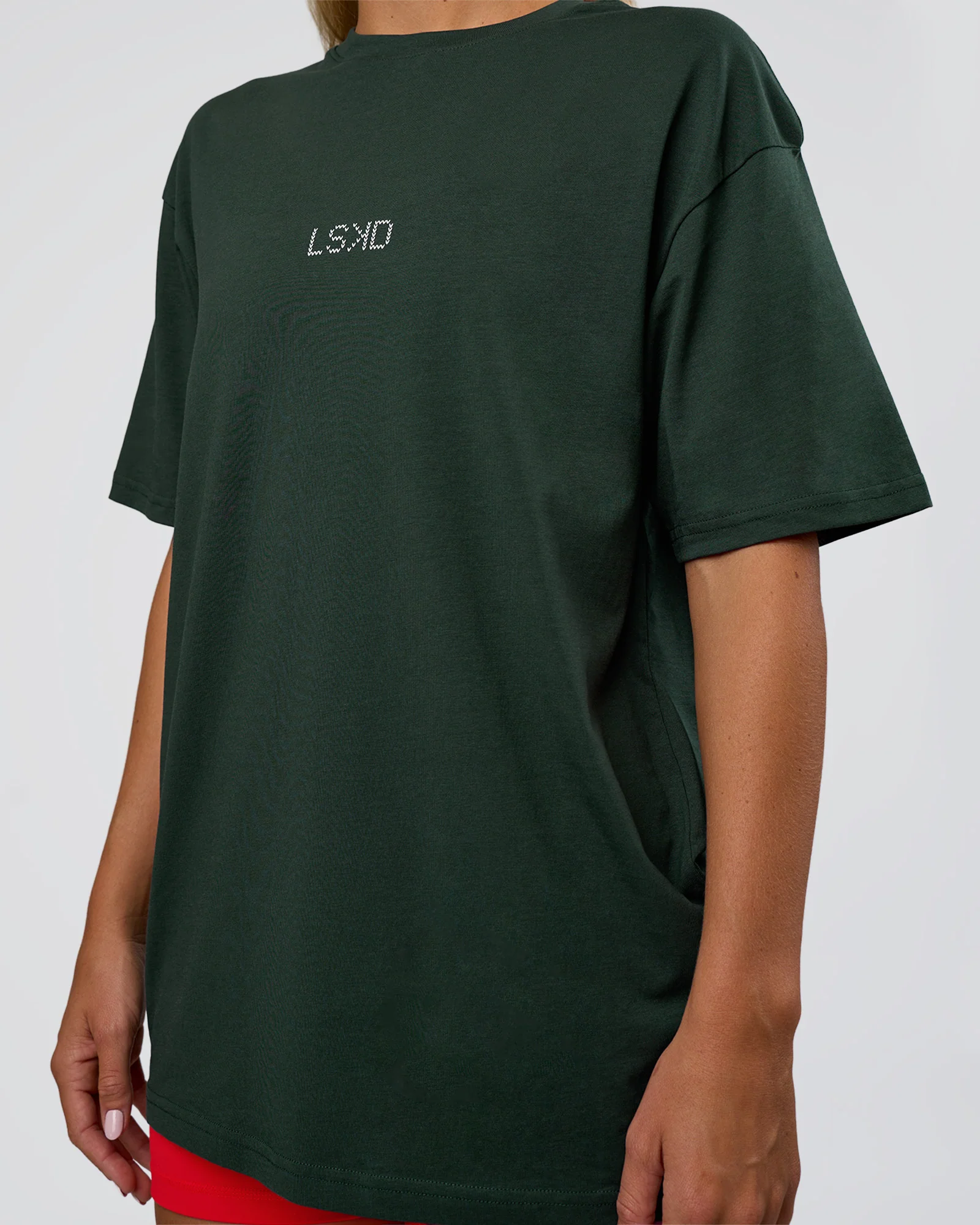 572-merry-journey-flxcotton-oversized-tee-vital-green-white-10.webp Merry Journey FLXCotton Oversized Tee - Vital Green-White