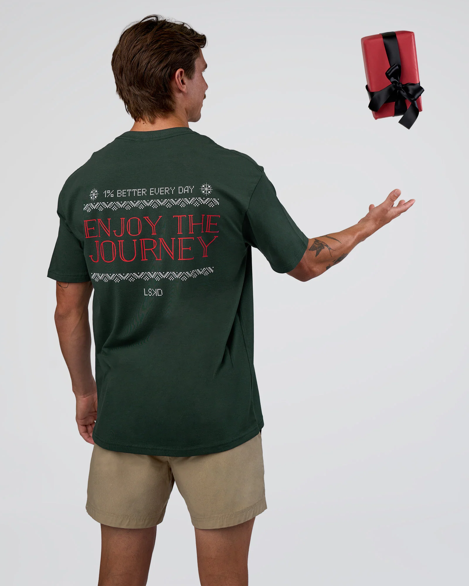 572-merry-journey-flxcotton-oversized-tee-vital-green-white-2.webp Merry Journey FLXCotton Oversized Tee - Vital Green-White