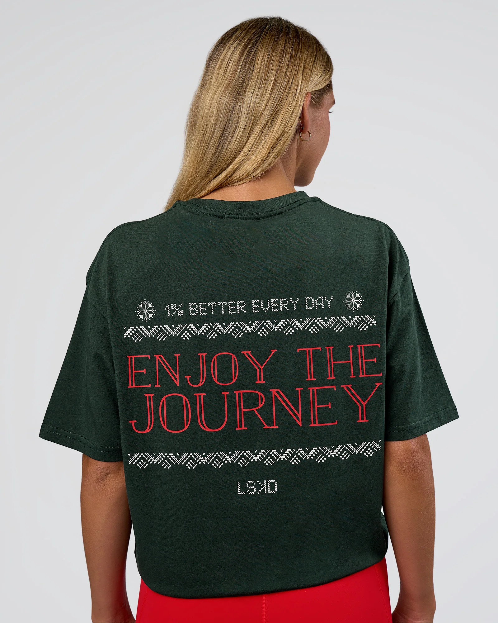 572-merry-journey-flxcotton-oversized-tee-vital-green-white-4.webp Merry Journey FLXCotton Oversized Tee - Vital Green-White