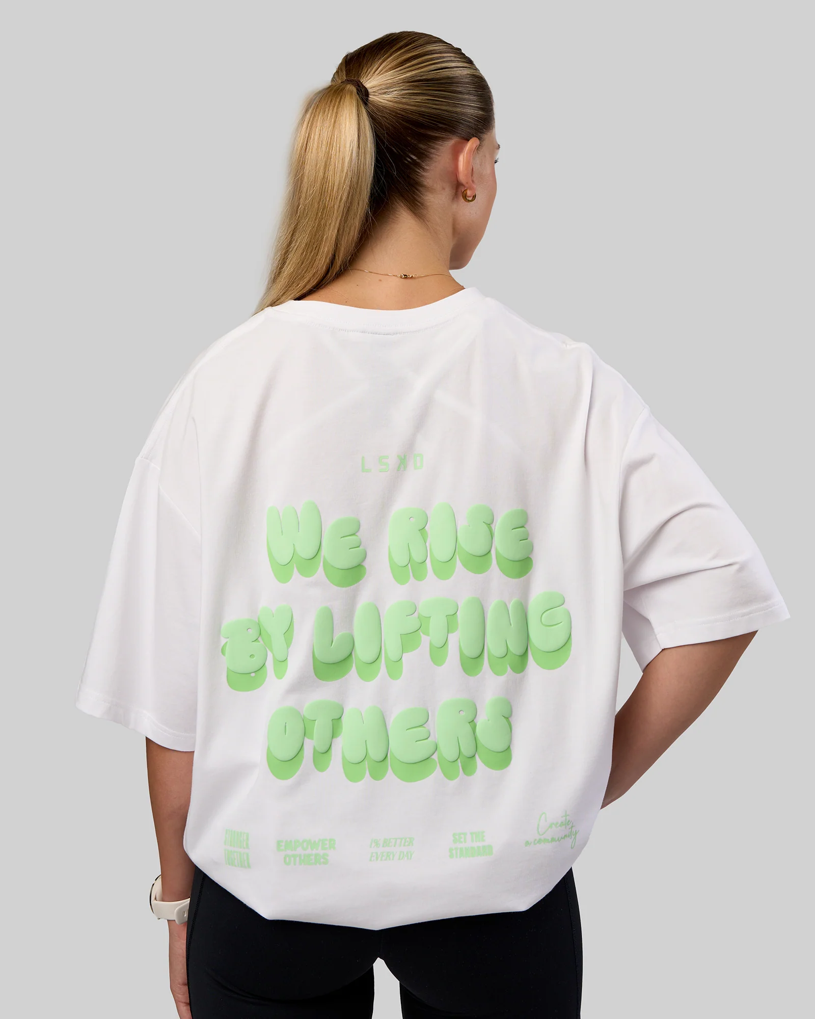 5724-together-we-rise-flxcotton-oversized-tee-white-solar-lime-3.webp Together We Rise FLXCotton Oversized Tee - White-Solar Lime