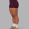 Elixir Ultra High-Rise 4" Short Pockets - Cherry Lacquer