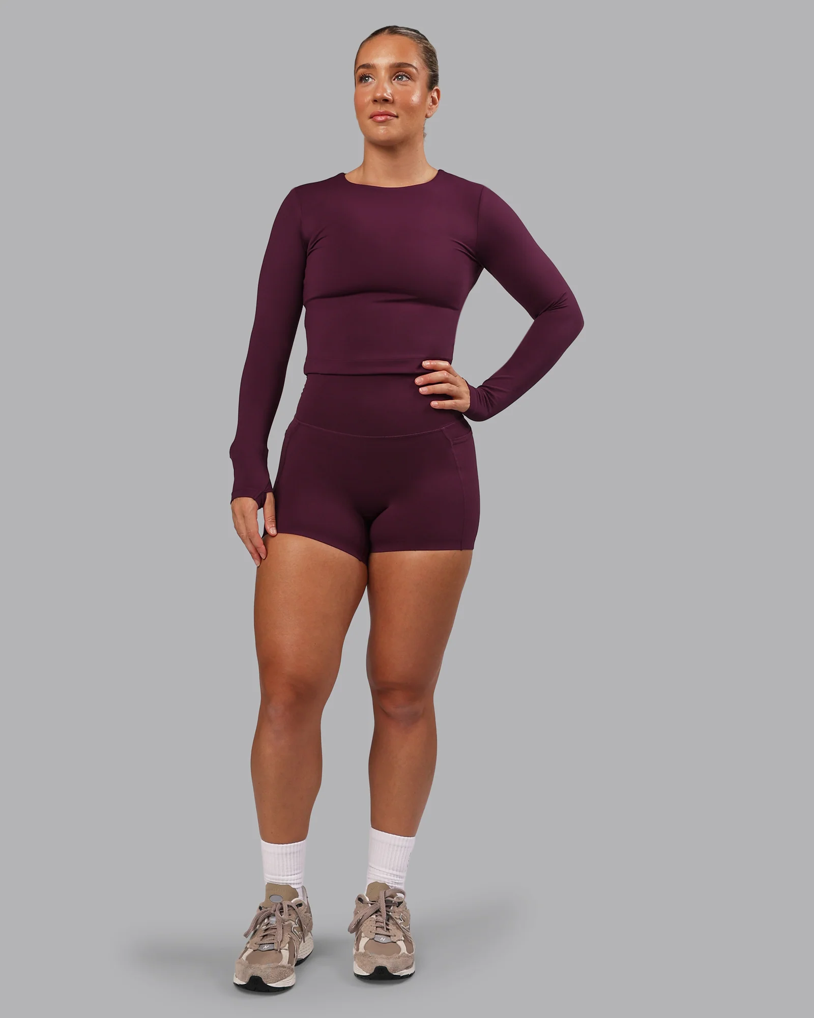 Elixir Ultra High-Rise 4" Short Pockets - Cherry Lacquer