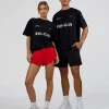 LSKD Run Club FLXCotton Oversized Tee - Black-White