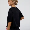 LSKD Run Club FLXCotton Oversized Tee - Black-White