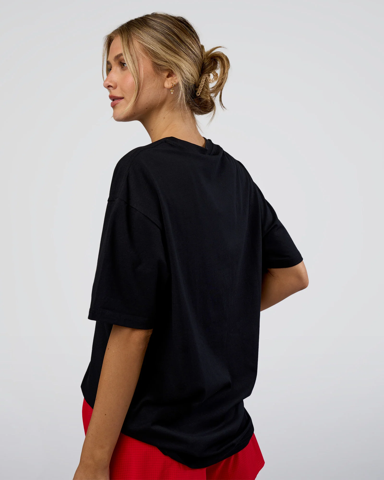 LSKD Run Club FLXCotton Oversized Tee - Black-White