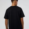LSKD Run Club FLXCotton Oversized Tee - Black-White