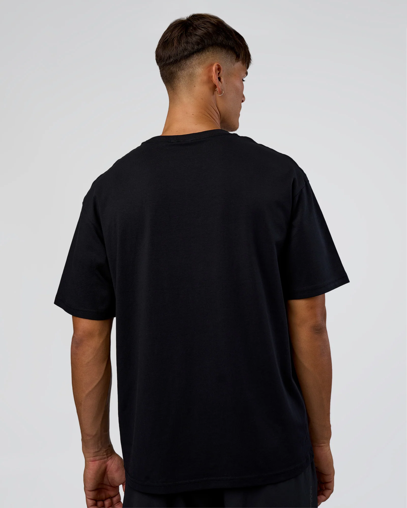 LSKD Run Club FLXCotton Oversized Tee - Black-White