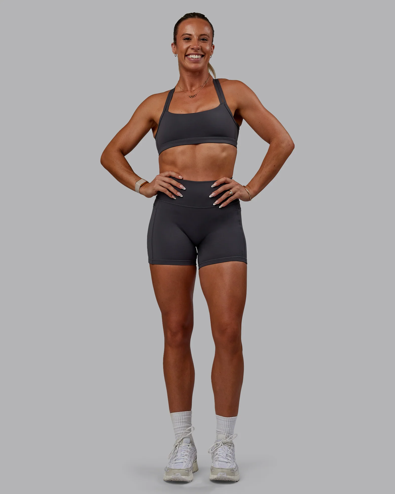 Bree Masters Velocity Sports Bra - Stormy