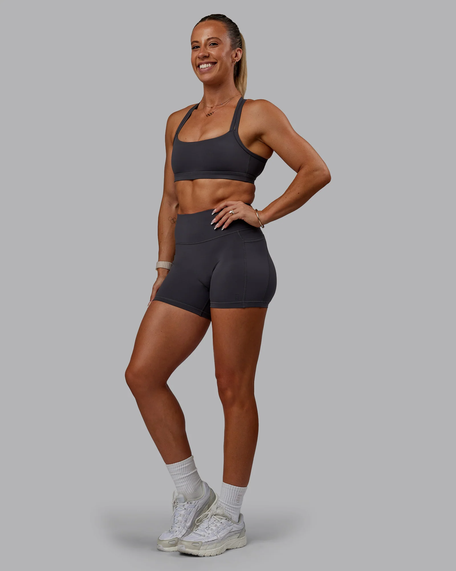 Bree Masters Velocity Sports Bra - Stormy