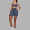 Elixir Ultra High-Rise 6" Short Pockets - Night Shadow