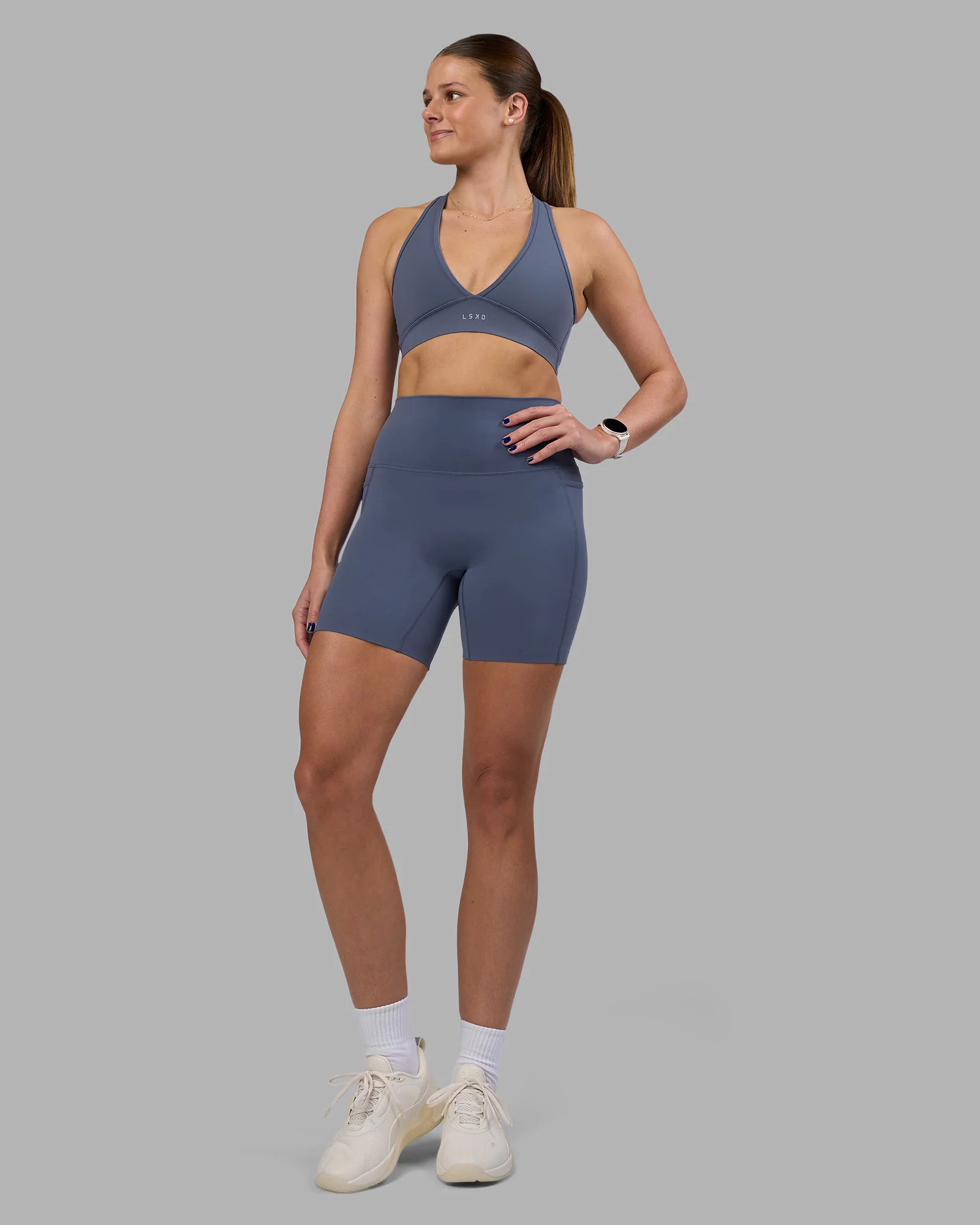 Elixir Ultra High-Rise 6" Short Pockets - Night Shadow