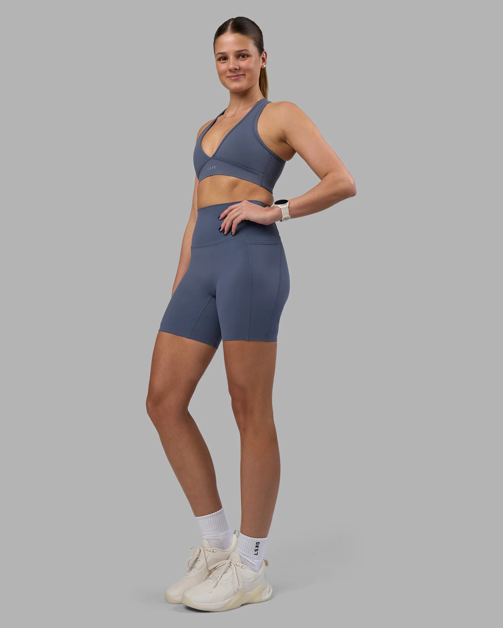 Elixir Ultra High-Rise 6" Short Pockets - Night Shadow