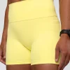 Fusion Ultra High-Rise 4" Short Pockets - Yellow Fizz