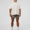 Trust The Process Heavyweight Unisex Oversized Tee - Off White-Electric Indigo