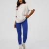 Trust The Process Heavyweight Unisex Oversized Tee - Off White-Electric Indigo