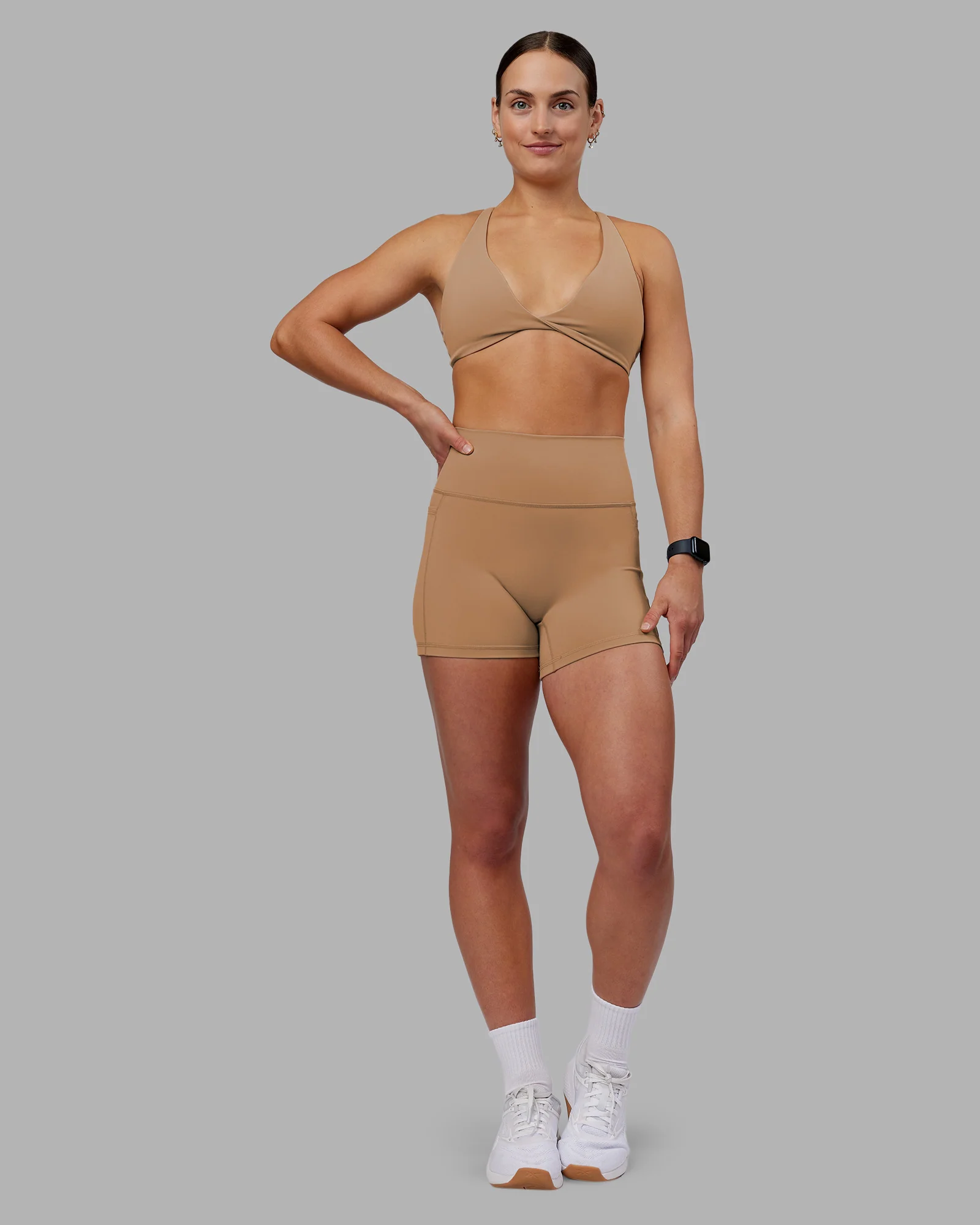 Agile Sports Bra - Warm Smoke