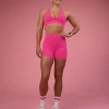 Fusion Ultra High-Rise 4" Short Pockets - Ultra Pink