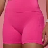 Fusion Ultra High-Rise 4" Short Pockets - Ultra Pink