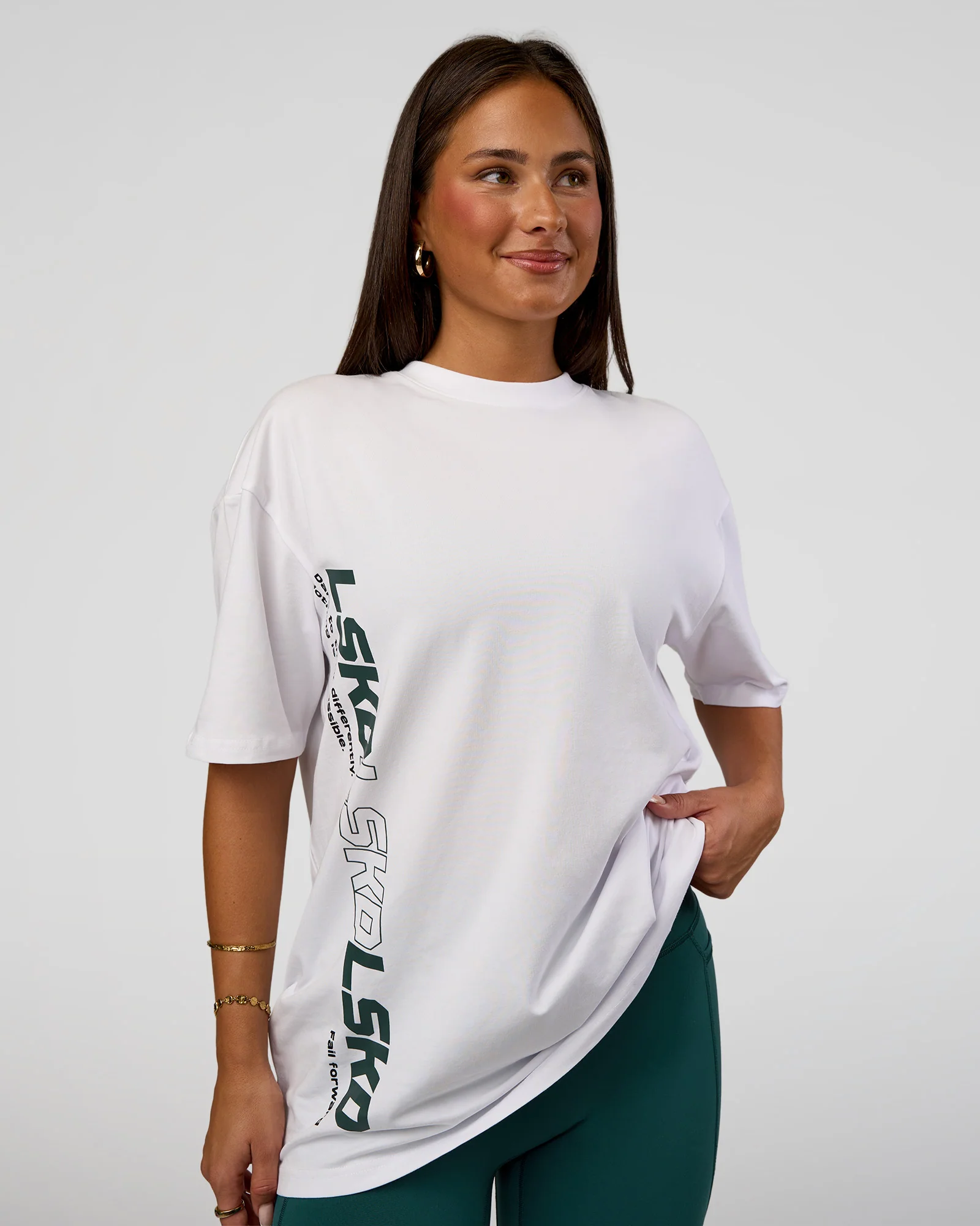 6001-nothing-is-impossible-flxcotton-oversized-tee-white-vital-green-4.webp Nothing Is Impossible FLXCotton Oversized Tee - White-Vital Green