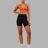 Rep Ultra High-Rise 6" Short Pockets - Black-Ultra Orange