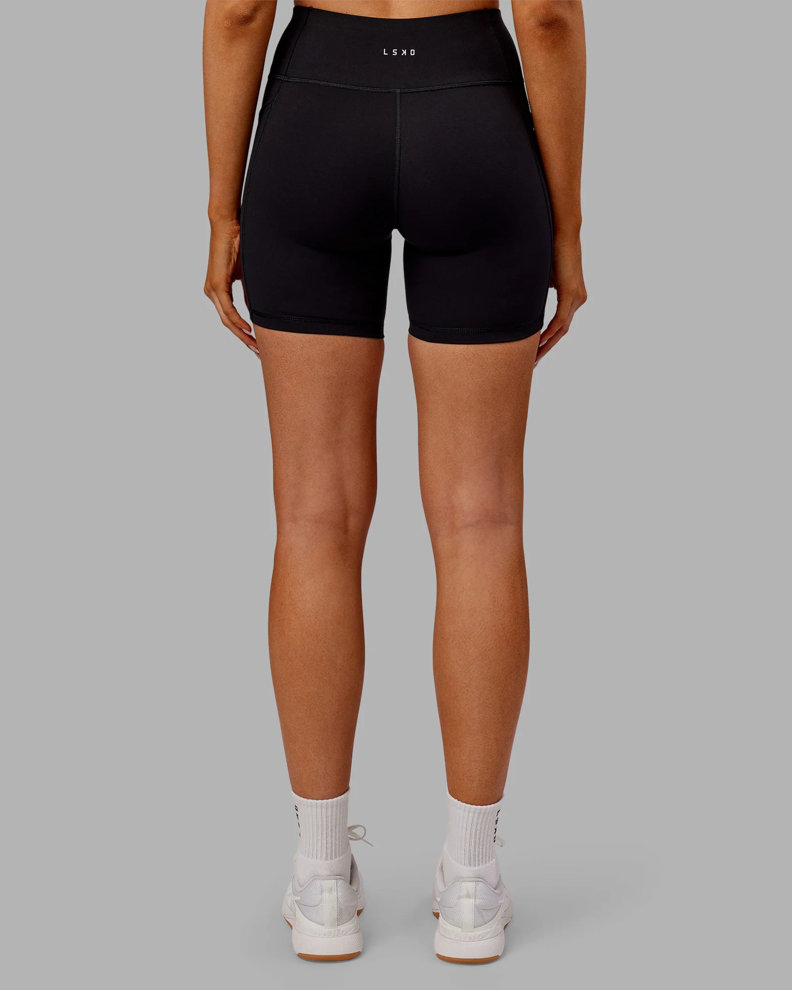 Rep Ultra High-Rise 6" Short Pockets - Black-Ultra Orange