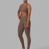 Fusion Ultra High-Rise Full Length Legging Pockets - Deep Taupe