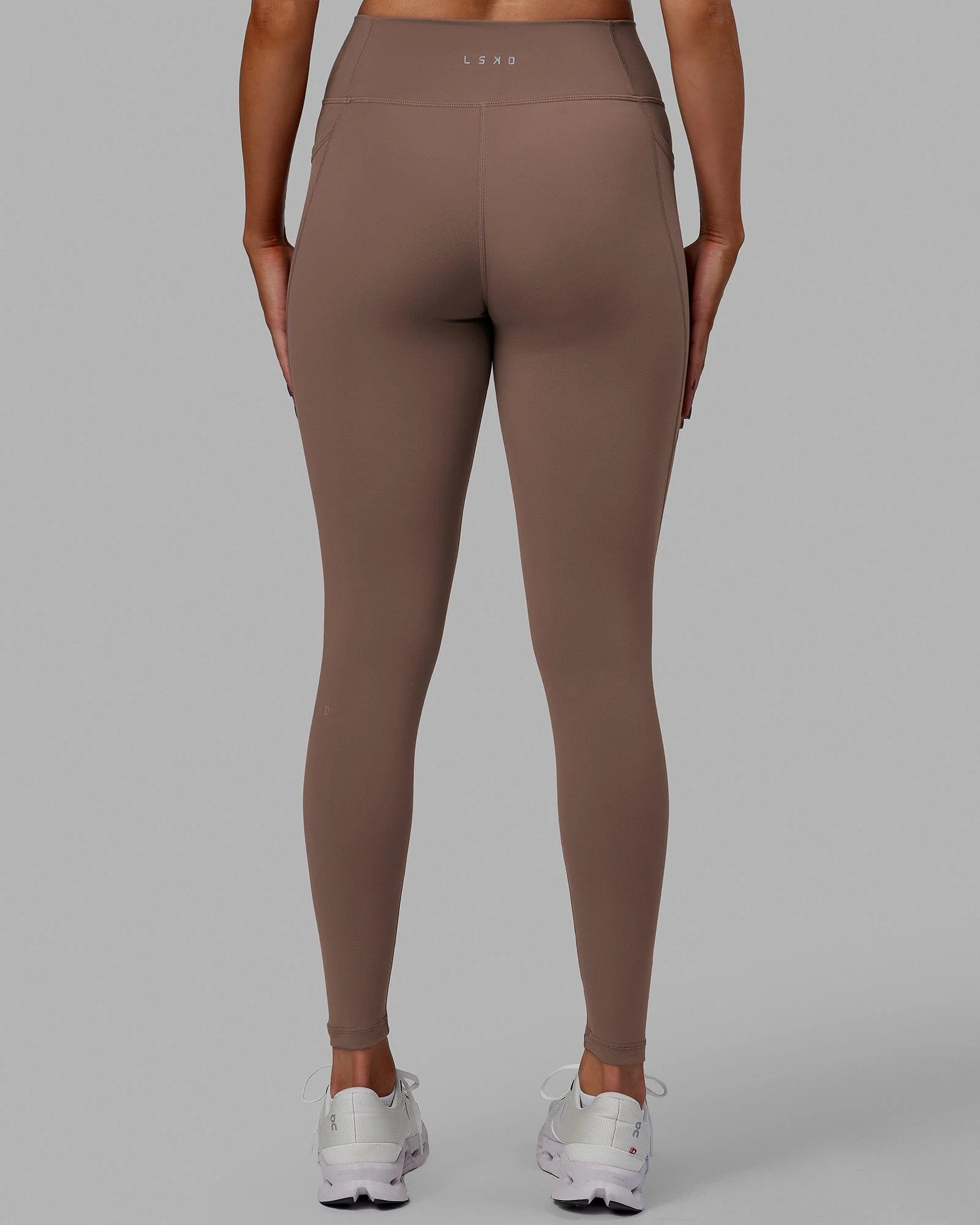 Fusion Ultra High-Rise Full Length Legging Pockets - Deep Taupe