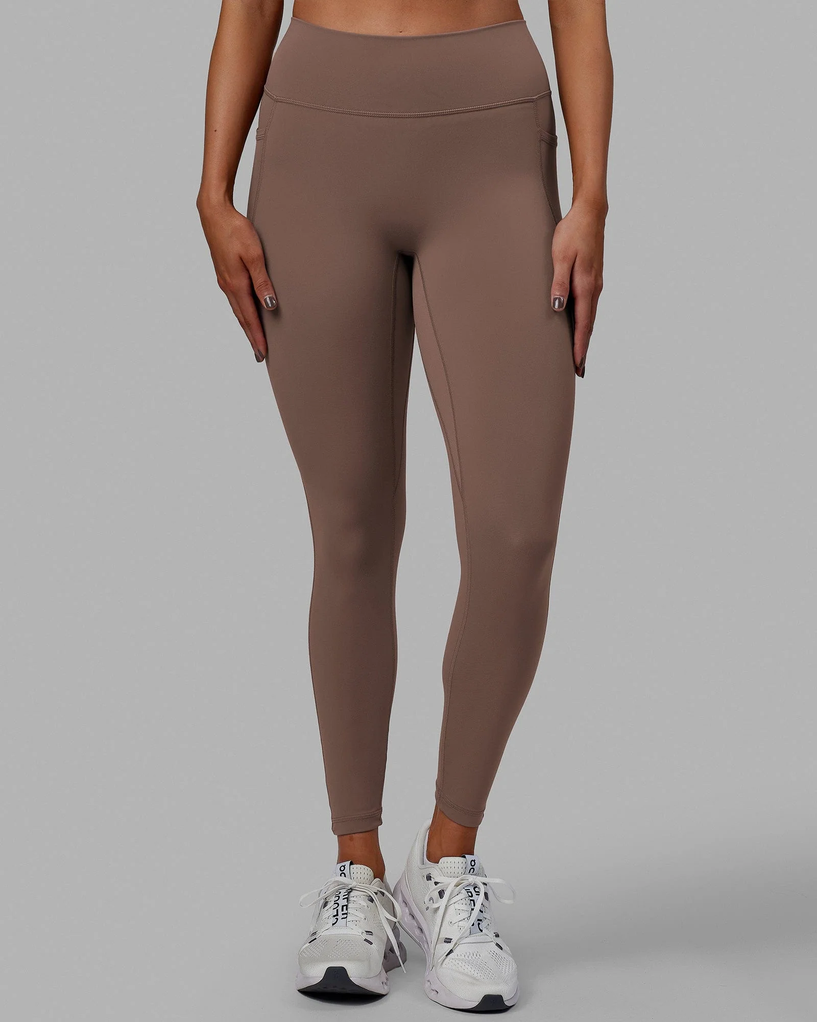 Fusion Ultra High-Rise Full Length Legging Pockets - Deep Taupe
