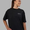 6161-today-s-run-flxcotton-oversized-tee-black-white-3.webp Today's Run FLXCotton Oversized Tee - Black-White