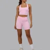 Fusion Ultra High-Rise 6" Short Pockets - Pale Pink