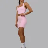 Fusion Ultra High-Rise 6" Short Pockets - Pale Pink