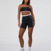 Liberate Contrast High-Rise 6" Short Pockets - Black-White