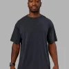 6224-love-the-run-flxcotton-tee-oversize-black-washed-circular-gray-4.webp Love The Run FLXCotton Tee Oversize - Black Washed-Circular Gray