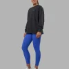 Cali FLXCotton Oversized Long Sleeve Tee - Black Washed