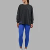 Cali FLXCotton Oversized Long Sleeve Tee - Black Washed