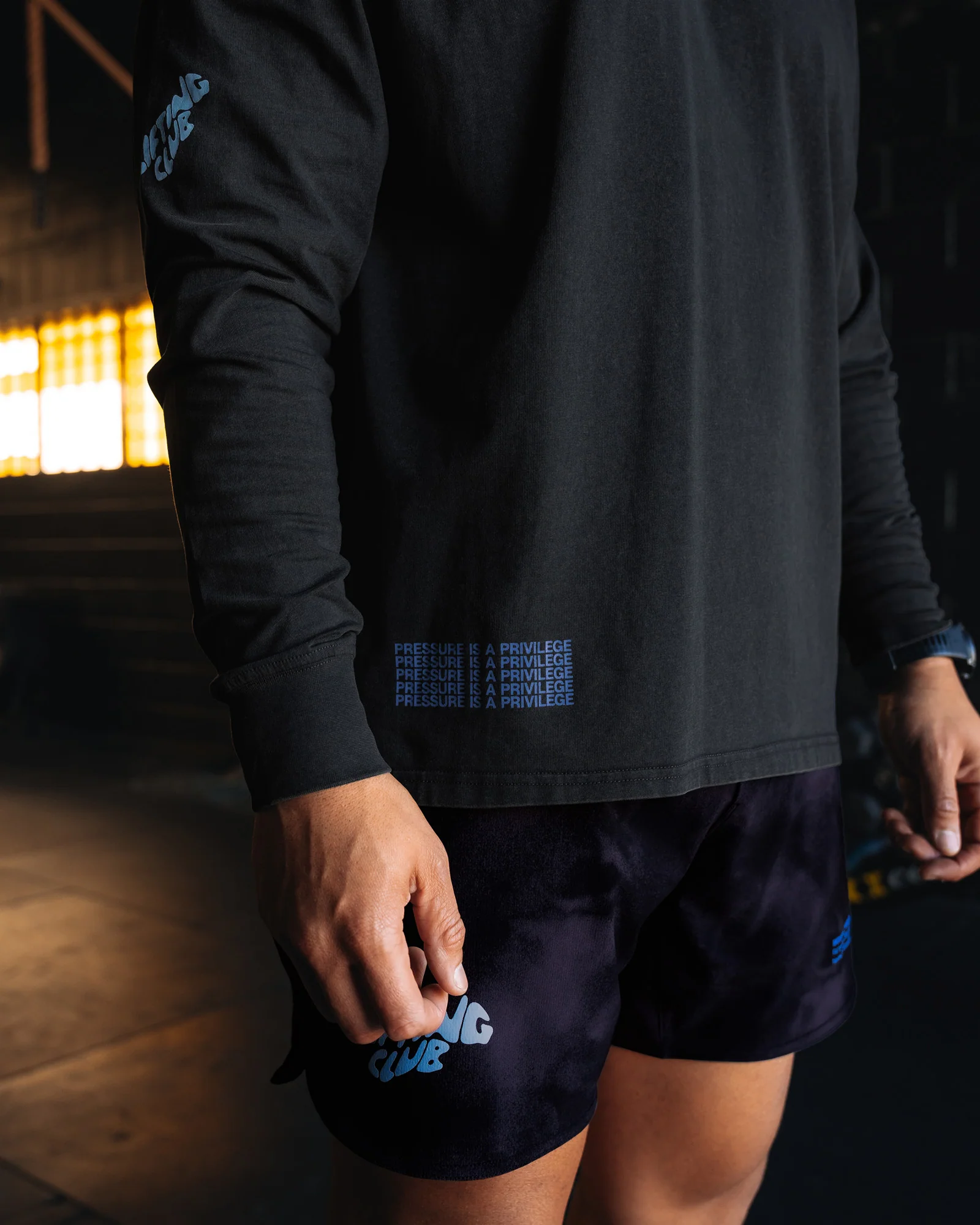 Cali FLXCotton Oversized Long Sleeve Tee - Black Washed