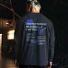 Cali FLXCotton Oversized Long Sleeve Tee - Black Washed
