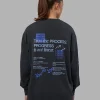 Cali FLXCotton Oversized Long Sleeve Tee - Black Washed