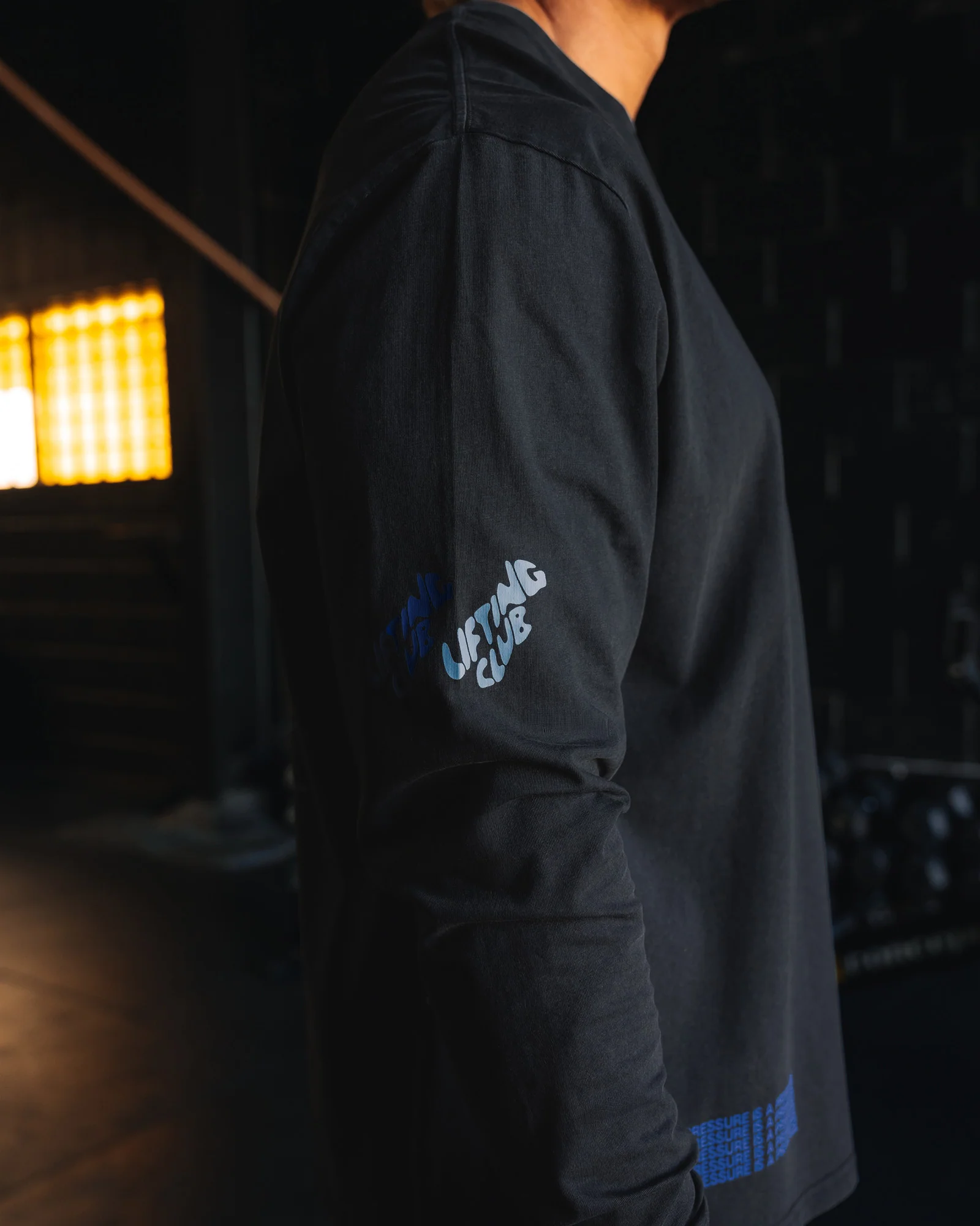 Cali FLXCotton Oversized Long Sleeve Tee - Black Washed