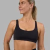 Impulse Reversible Sports Bra - Black