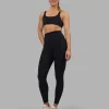 Impulse Reversible Sports Bra - Black