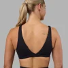 Impulse Reversible Sports Bra - Black