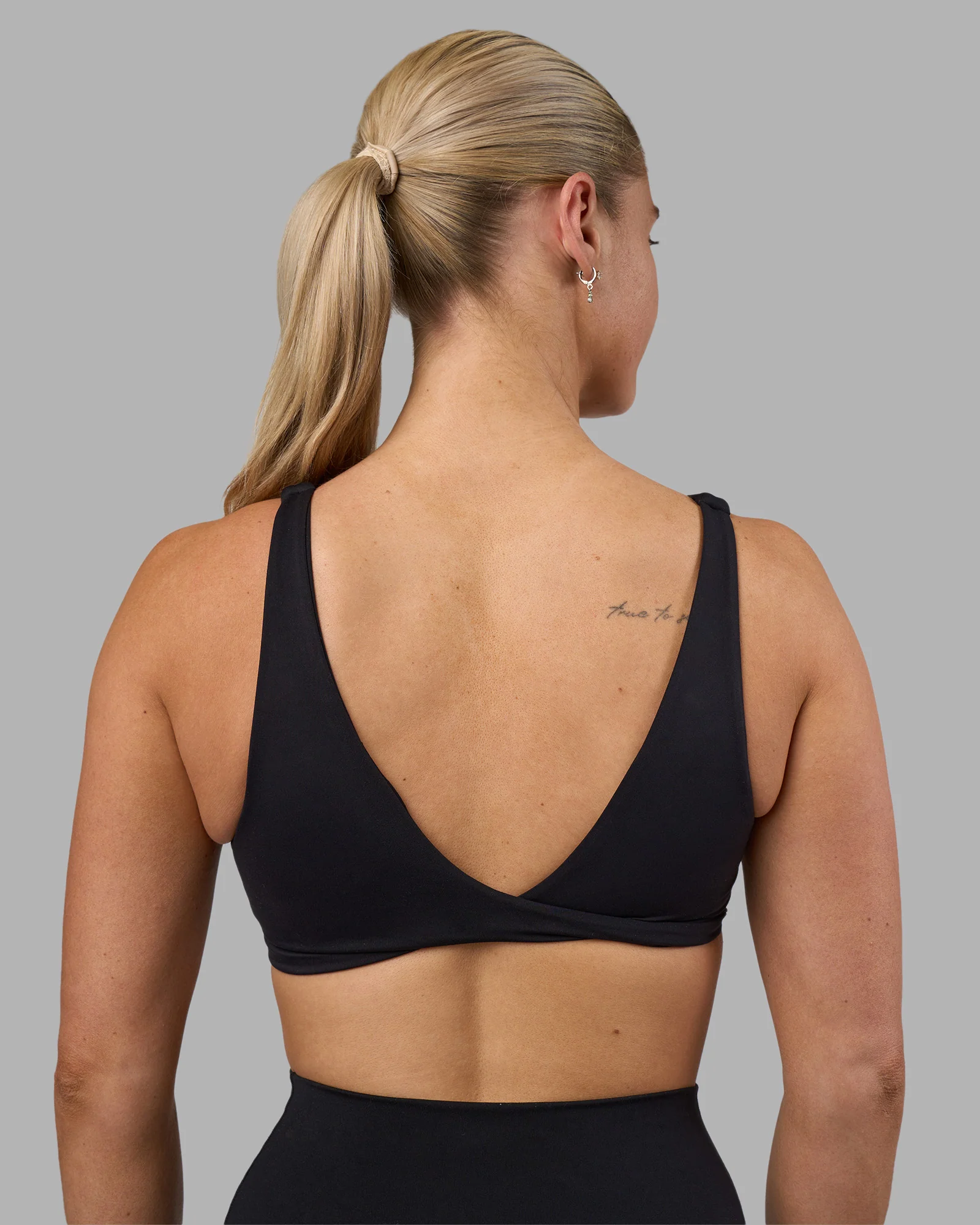 Impulse Reversible Sports Bra - Black