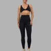 Impulse Reversible Sports Bra - Black